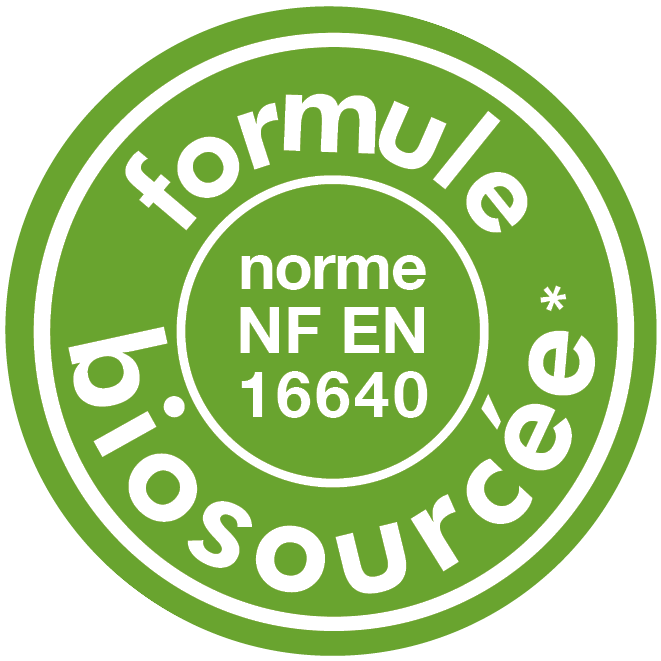 Formule biosourcée — NF EN 16640