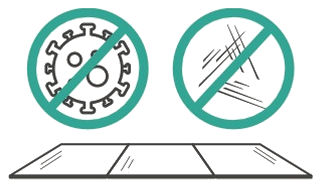 Anti-rayures et antibactérien